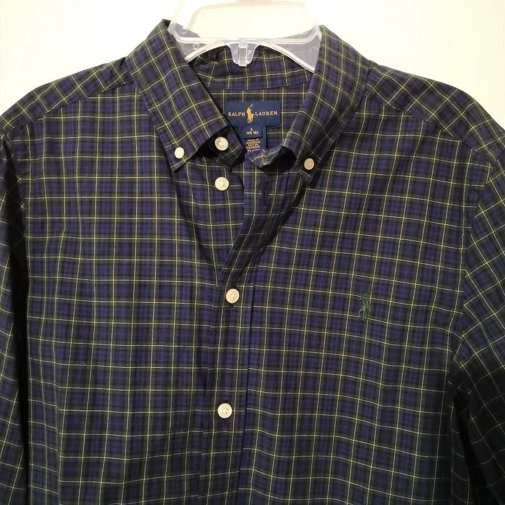 NWOT Ralph Lauren‎ Big Kids Plaid Shirt size L (14-16)
